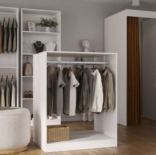 Balcão Arara Cabideiro Pendurar Roupa Loja Closet - 1