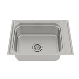 Cuba Inox com cesto e escorredor 65x45x19 Ghelplus 30507 - 3