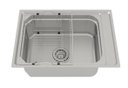 Ver imagem 7 de Cuba Inox com cesto e escorredor 65x45x19 Ghelplus 30507