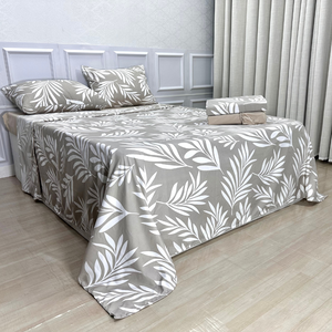 Kit de Lençol Queen 4 Peças Micro Percal 400 Fios - Toque de Pêssego Luana