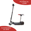 Ver imagem 4 de Patinete Elétrico com Assento Infantil Dobrável 24v Preto Importway