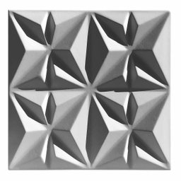 Formas Cullinans 30x30 3d Abs Azul Gesso Cimento 1mm - 2