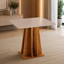 Ver imagem 2 de Mesa de Jantar 4 Lugares Quadrado Tampo de MDF Full Cobre/Blonde - Casa Giulia