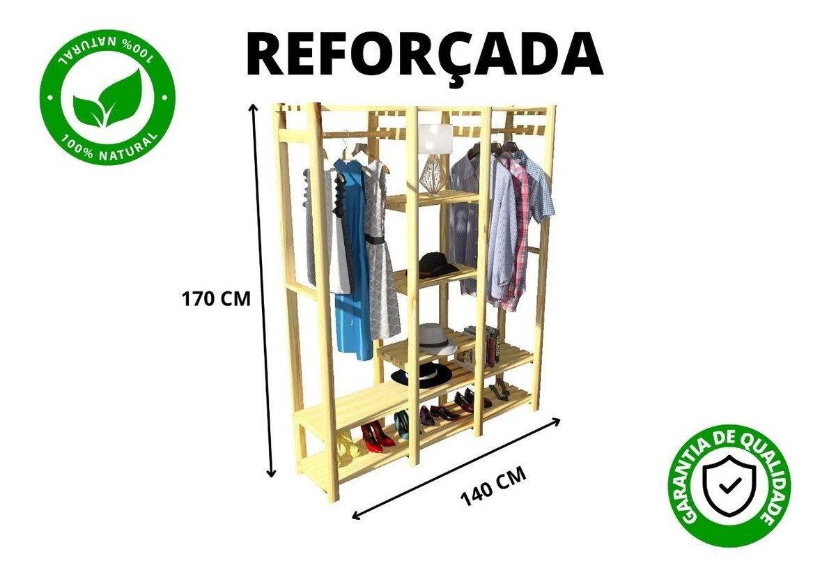 Arara Para Restaurante Prateleiras Redecore Móveis para diversos ambientes - 5