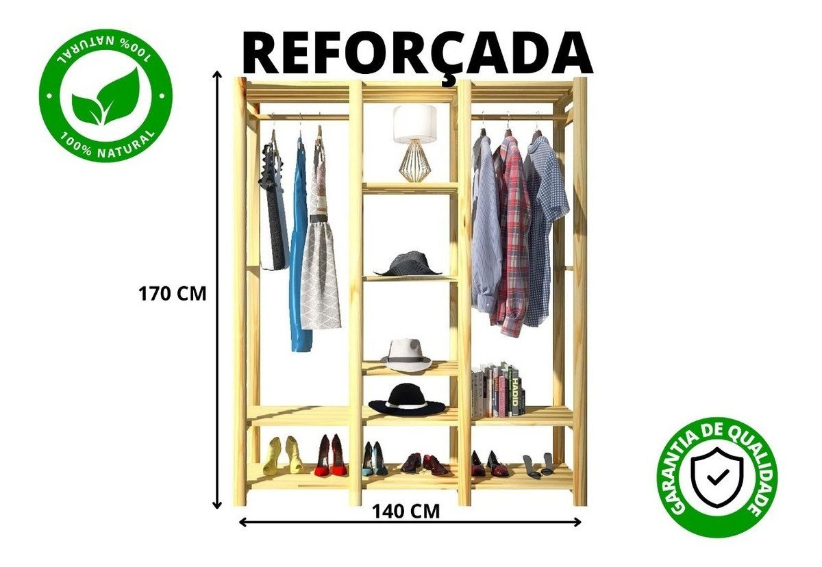 Arara Para Restaurante Prateleiras Redecore Móveis para diversos ambientes - 4