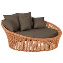 Ver imagem 1 de Chaise Hungria Alumínio Pintura Marrom Corda Náutica E9 Trama Original