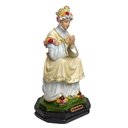 Ver imagem 2 de Imagem Nossa Senhora de La Salette Sentada Resina 19 Cm