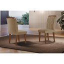 Ver imagem 1 de Cadeira Sala de Jantar Dallas Kit 2 Un MDF Imbuia/Linho Turim - Rufato