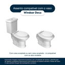 Ver imagem 4 de Assento Sanitário Laqueado Soft Close Windsor Creme (Bege) para vaso Deca