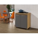 Ver imagem 5 de Balcão para Cooktop 5 Bocas Fox Arte Móveis Cinamomo/grafite