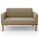 Ver imagem 3 de Poltrona Decorativa Base Madeira Castanho Maressa Suede Verde - Ibiza