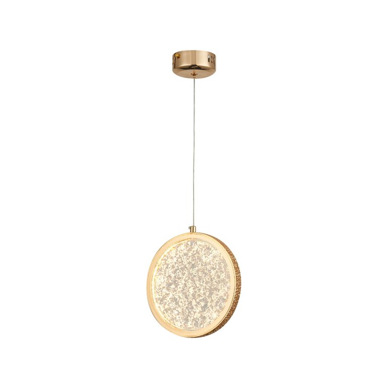 PENDENTE SINDORA 20cm 5W 300LM 3000K DOURADO DCD02117