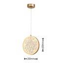 Ver imagem 2 de PENDENTE SINDORA 20cm 5W 300LM 3000K DOURADO DCD02117