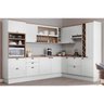 Cozinha em L Modulável Estilo Provençal Cava 100% MDF:Branco - 1