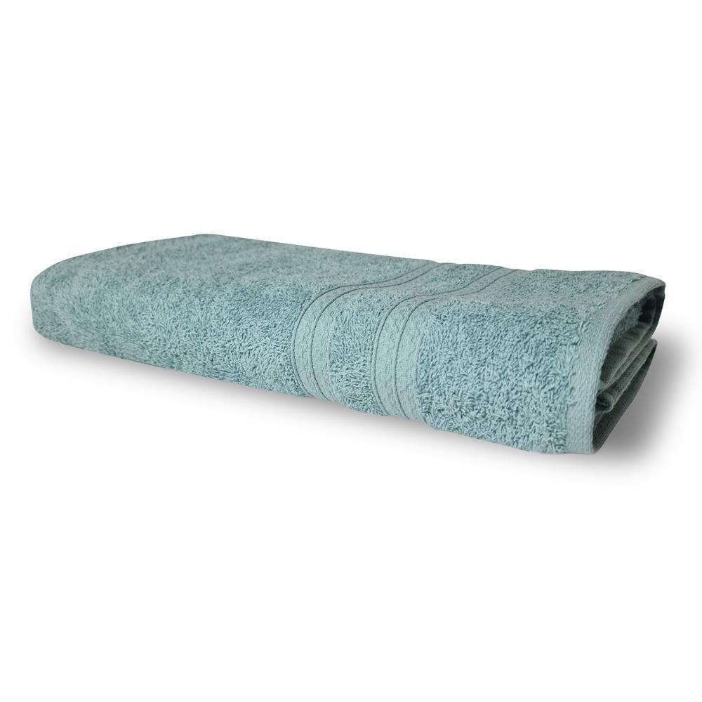 Kit com 4 Toalhas de Banho 430g/m² Grande Grossa 80x150cm Itália Soft - Verde Claro - 2