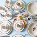 Ver imagem 2 de Aparelho de Jantar 20 Peças Porto Brasil Cerâmica Bio Latte Off White Stoneware Mesa Posta