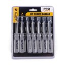 Ver imagem 2 de KIT CHAVES CANHAO JOGO 7 PEÇAS TWSITER VAZADA PROFISSIONAL 5 A 13MM FENDA PITO