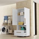 Ver imagem 3 de Armário Multiuso Dispensa Lavanderia Sevilha Cor:branco