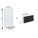 Ver imagem 2 de Gondola Parede 196 Amapa Flex Inicial Branco 7 band PE Preto - Amapá