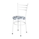 Ver imagem 1 de Cadeira para Mesa Epoxi Branca Assento Floral:floral Branco