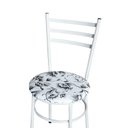 Ver imagem 4 de Cadeira para Mesa Epoxi Branca Assento Floral:floral Branco