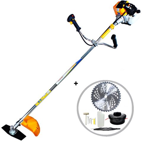 Roçadeira Profissional Vulcan VR430S 2T43CC 1,7HP Lâmina Facão + Lâmina Circular 40 Dentes