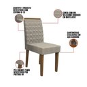 Ver imagem 2 de Kit 08 Cadeiras de Jantar Jasmin Veludo Linho Tl13 - D'rossi