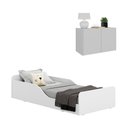 Ver imagem 1 de Minicama Montessoriana para Colchão 70 X 150cm com Mesa de Cabeceira Multimóveis Mp4172 Branca