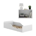 Ver imagem 4 de Minicama Montessoriana para Colchão 70 X 150cm com Mesa de Cabeceira Multimóveis Mp4172 Branca