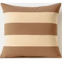 Ver imagem 1 de Capa Almofada Quadrada - Listrada Bege e Creme