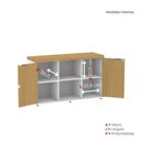Ver imagem 7 de Armário para Escritório 3 Portas com Chave 121,5cm PE40 Branco