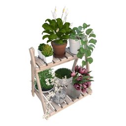 Estante2 Prateleiras de Maderia Natural Livros Quarto - 3