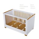 Ver imagem 3 de Berço 2 em 1 com Colchão com Grades em Madeira Maciça Ananda Casatema MadeiraOriginals