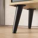 Ver mais imagens de Buffet Aparador 2 Portas Retrô 88cm Marrom/Amendoa/Acqua