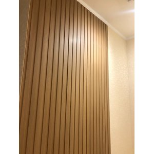 Painel Ripado Versátil: 03 unid. 270X110cm larg. Talatto Painéis Amêndoa