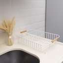 Ver imagem 2 de Escorredor de Louças Funcional Organizador de Pratos Branco
