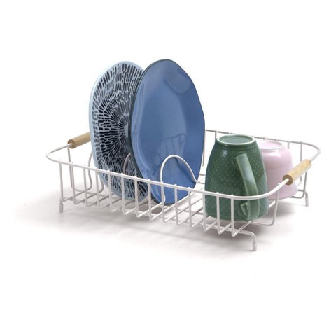 Escorredor de Louças Funcional Organizador de Pratos Branco