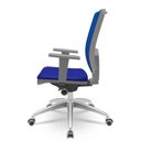 Ver imagem 3 de Cadeira Brizza Diretor Grafite Tela Azul com Assento Aero Azul Base Autocompensador Aluminio -