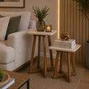 Ver imagem 1 de Conjunto Mesa Lateral Canada - Off White