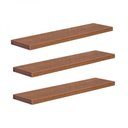 Ver imagem 6 de Kit 3 Prateleiras 60 X 15cm Freijó Suporte Invisível