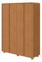 Ver imagem 1 de Guarda-Roupa Loop 4 Portas e 3 Gavetas - Lopas Amêndoa Clean