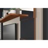 Painel Home P/tv até 70 Polegadas Murano C/ Prateleiras e Nicho 216x162cm Rústico/café - Permó - 7