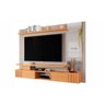 Painel Home P/tv até 70 Polegadas Murano C/ Prateleiras e Nicho 216x162cm Rústico/café - Permó - 8