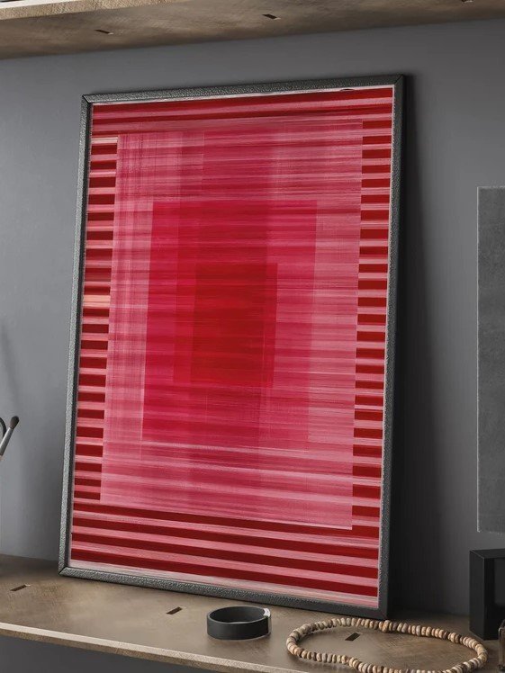 Quadro Decorativo - Red Lines Moderno