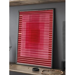 Quadro Decorativo - Red Lines Moderno