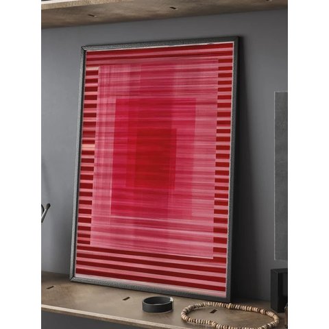 Quadro Decorativo - Red Lines Moderno