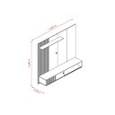 Ver imagem 6 de Rack Aurora para Tv de até 65 Polegadas - Cumaru Opala - Madetec