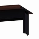 Ver imagem 6 de Mesa Auxiliar Dupla de Plataforma de Acoplar para Escritório com Estrutura Metálica 120cm Corporate Louro Preto E Preto