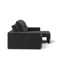 Ver imagem 2 de Sofá Luca 4 Lugares Retrátil 230cm Suede Preto Cialar Móveis