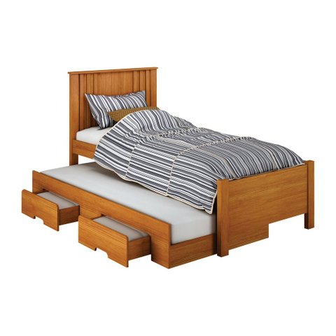 Cama Solteiro com Auxiliar 2 Gav Milano Cinamomo